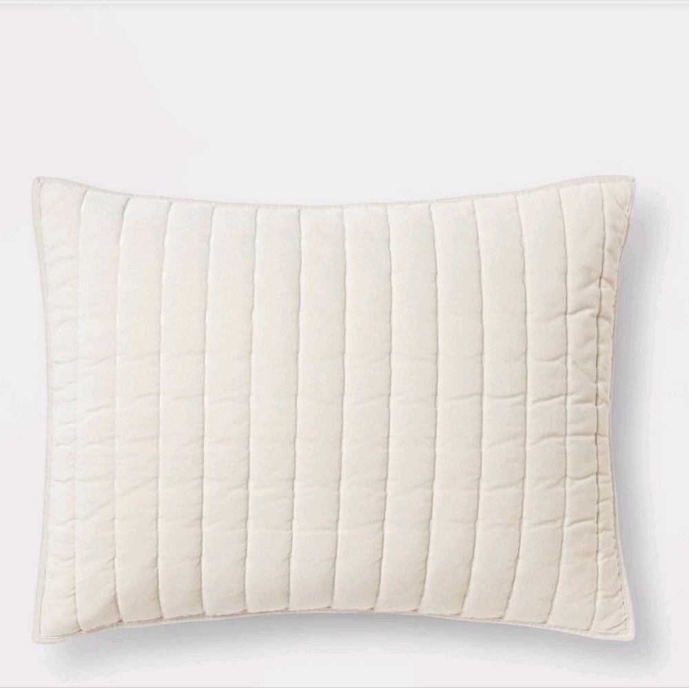 2 Velvet Threshold Shams